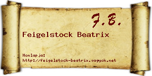 Feigelstock Beatrix névjegykártya