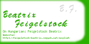 beatrix feigelstock business card